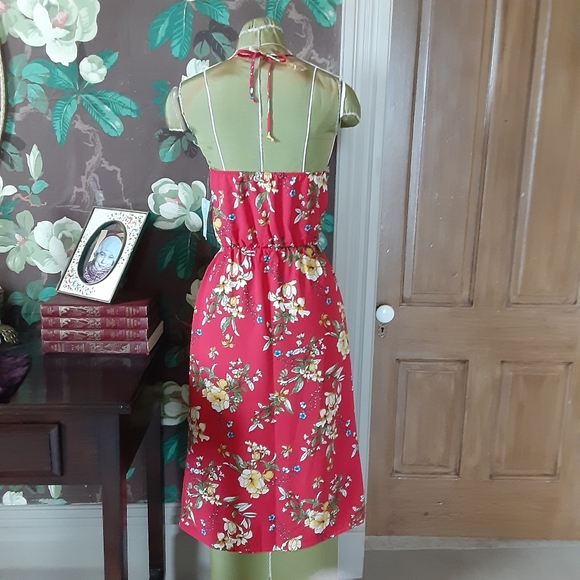 NWOT Velvet Torch Floral Halter Dress - Picture 4 of 8